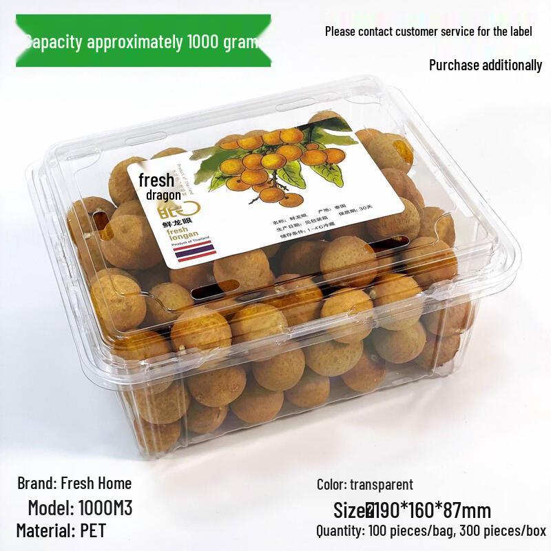 Chixing Disposable Clear Plastic Fruit Packaging Container with Lid