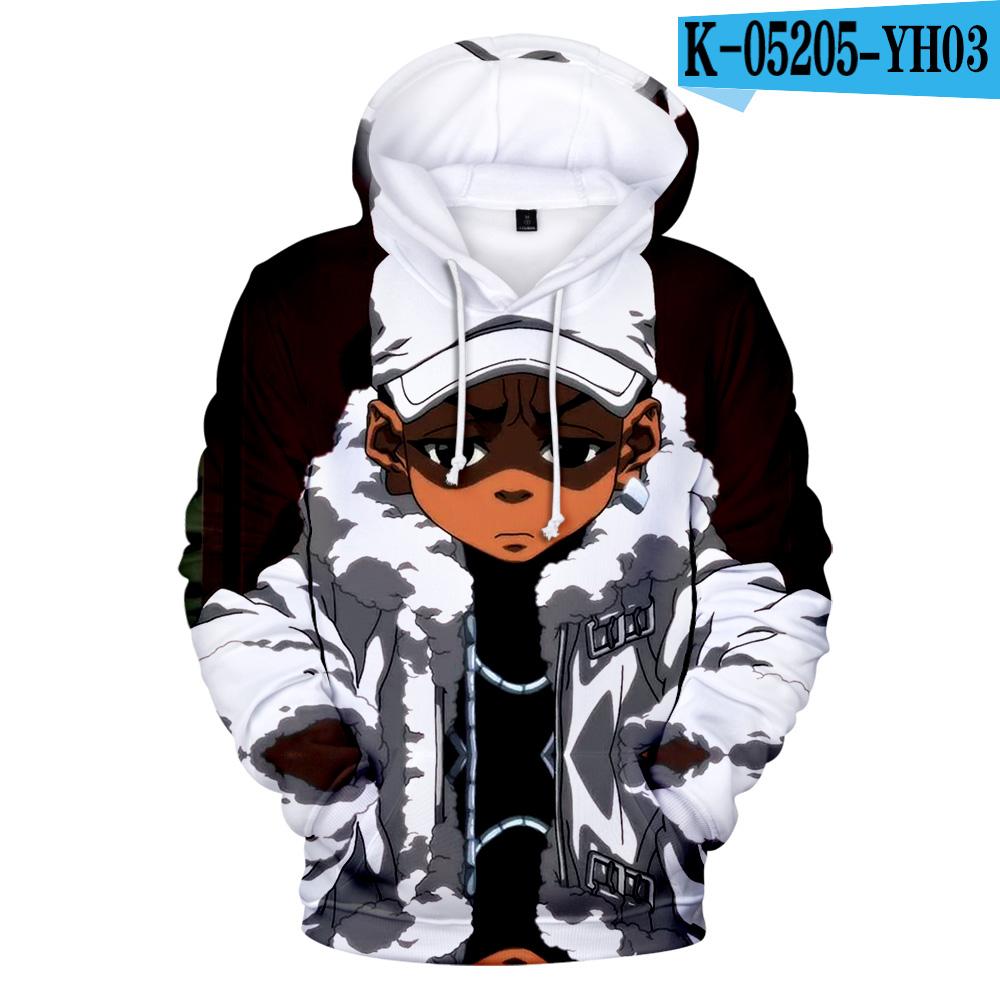 The Boondocks Hoodies 3D Long Sleeve Sweatshirt Men's Hoodie Women Casual Harajuku Streetwear Unisex Oversized Clothes