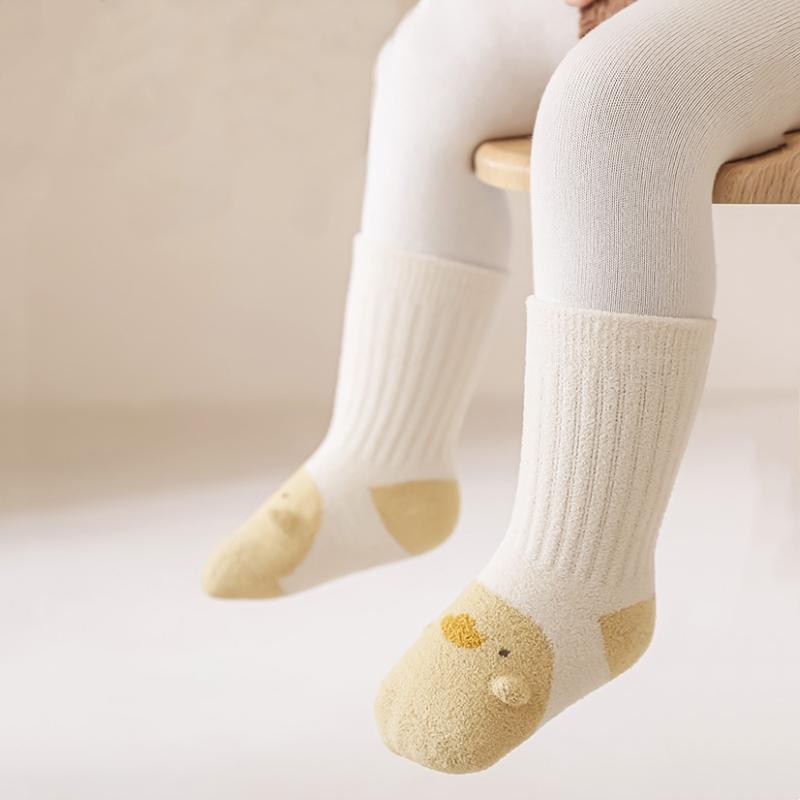 Newborn Socks Cartoon Children'S Socks Winter Warm Plus Velvet Baby Socks Indoor Kid Socks For Boys Girls Cartoon Children Sock