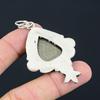 Sisters Day Deal Pyrite Druzy Stone Elegant Wife Flower Pendant Sterling Silver