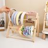 1pc Ladder Style Wooden Hair Accessory Display Rack 3/4 Layers Hair Rope Gripper Bracelet Fashion Accessory Sorting Rack