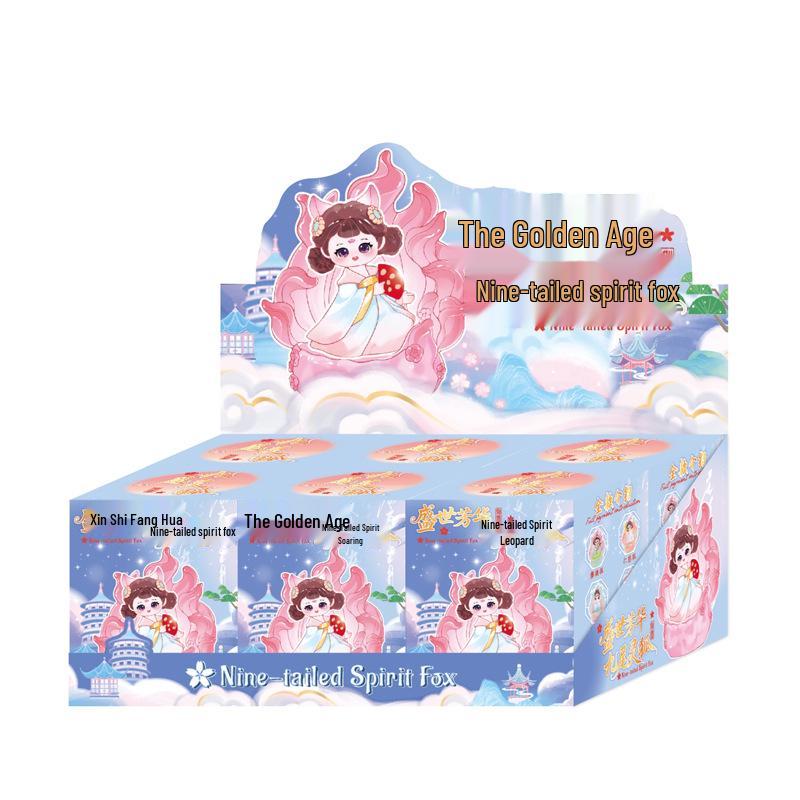 

Куклы-сюрпризы Девятихвостая лиса Тушань - Модные маленькие лисички-украшения, Креативный подарок на день рождения для девочек Blind Box Figure Series