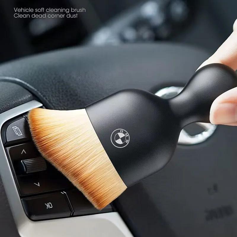 2025 Hot 1/2Pcs Car Interior Cleaning Soft Brush Tool Dust Remover For All Bmw M Power X1 X3 X5 X7 Z4 E63 F10 F30 1 2 3 4 5 Seri