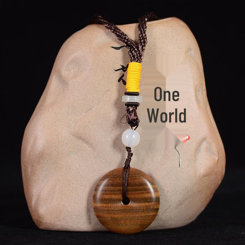 Argentina Green Sandalwood & Rosewood Pendant Keychain Default