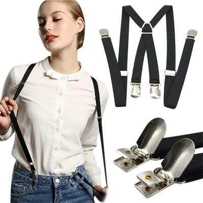 Pánské a dámské široké podvazky Heavy Duty Silné klipy Nastavitelné elastické šle Velké vysoké X-Back