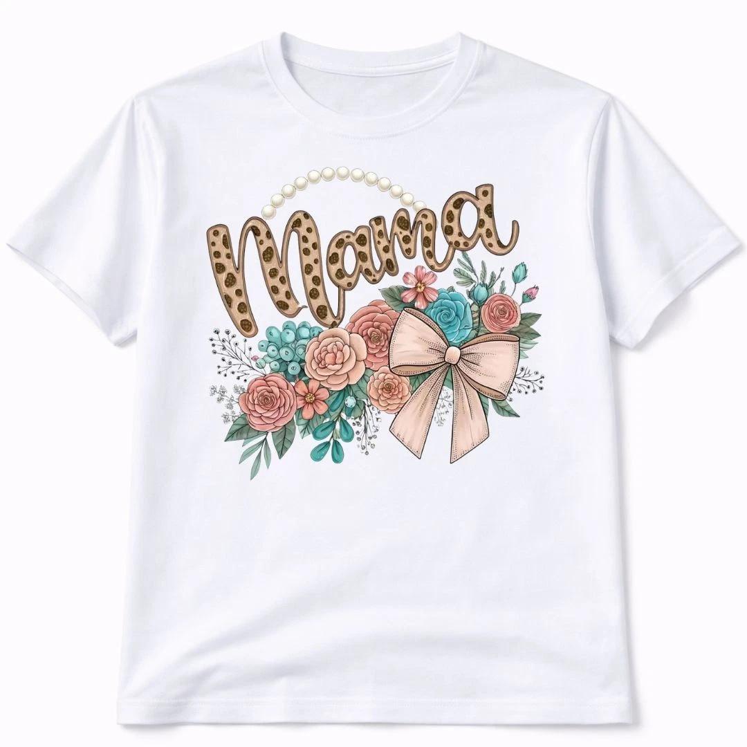 Mama Floral Western Graphic T Shirt Trendy Boutique Style Tee Womens Gifts White XL