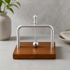 Upright Napkin Holder Compact with Wooden Base Tabletop Accessory