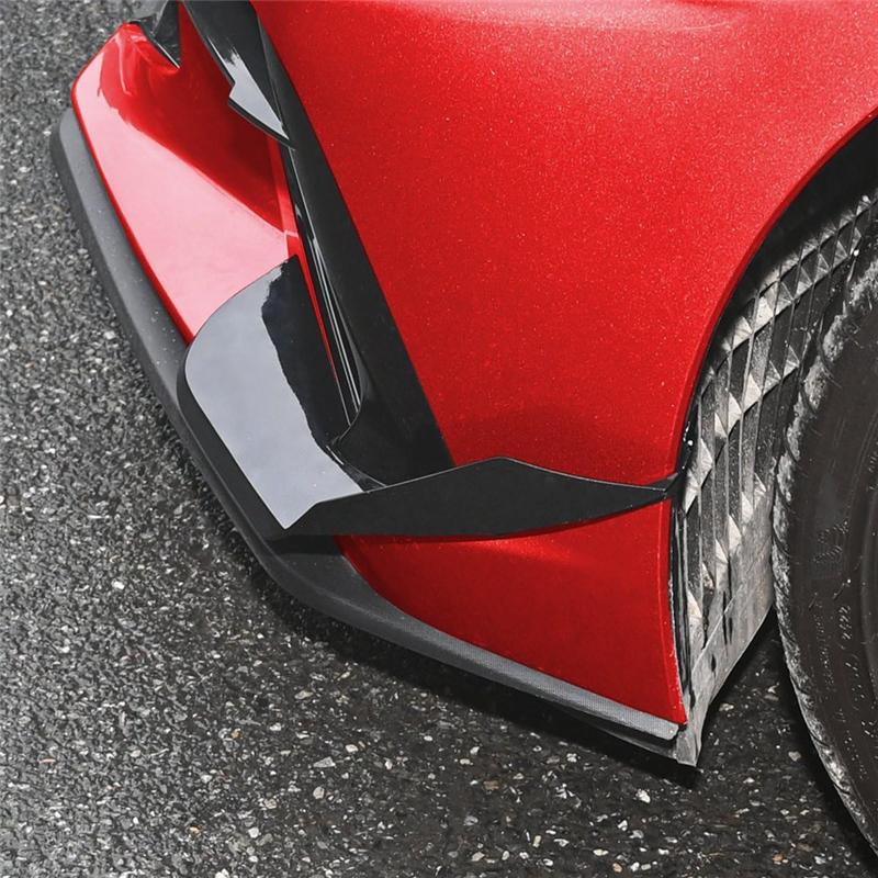 

Front Side Canard Cover For Corvette C8 Stingray Z51 2025-2024 Car Side Body Bumper Air Vent Fins Trim Accessores