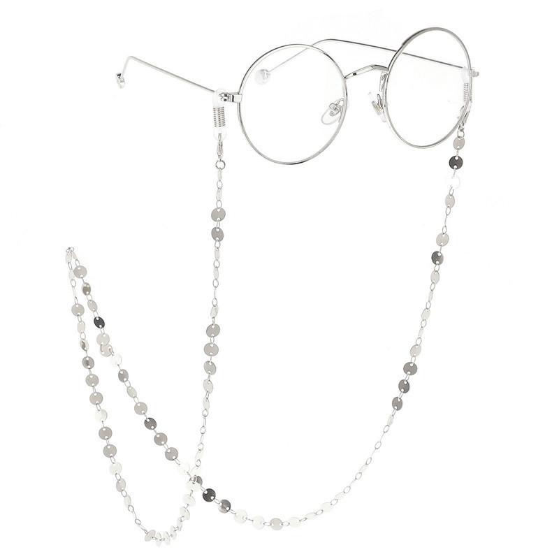 Glasses Rope Non-slip and Anti-drop Multi-purpose Mask Chain, Fashionable Handmade Sequined Disc Glasses Chain