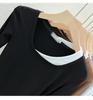 Stylish Korean Square Neck Faux Two-Piece Long-Sleeve Women's T-Shirt – Versatile Base Layer