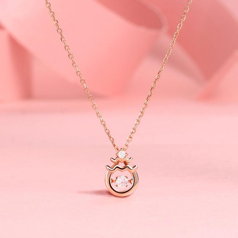 Jewelry Spider Jewelry Smart Necklace Fashion Beating Heart Collarbone Chain Women
