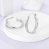 copper Serpentine Hoops Authentic Hoop Earring for Woman Bow Tie Zircon Earring Luxury Pendientes Fashion Jewellery
