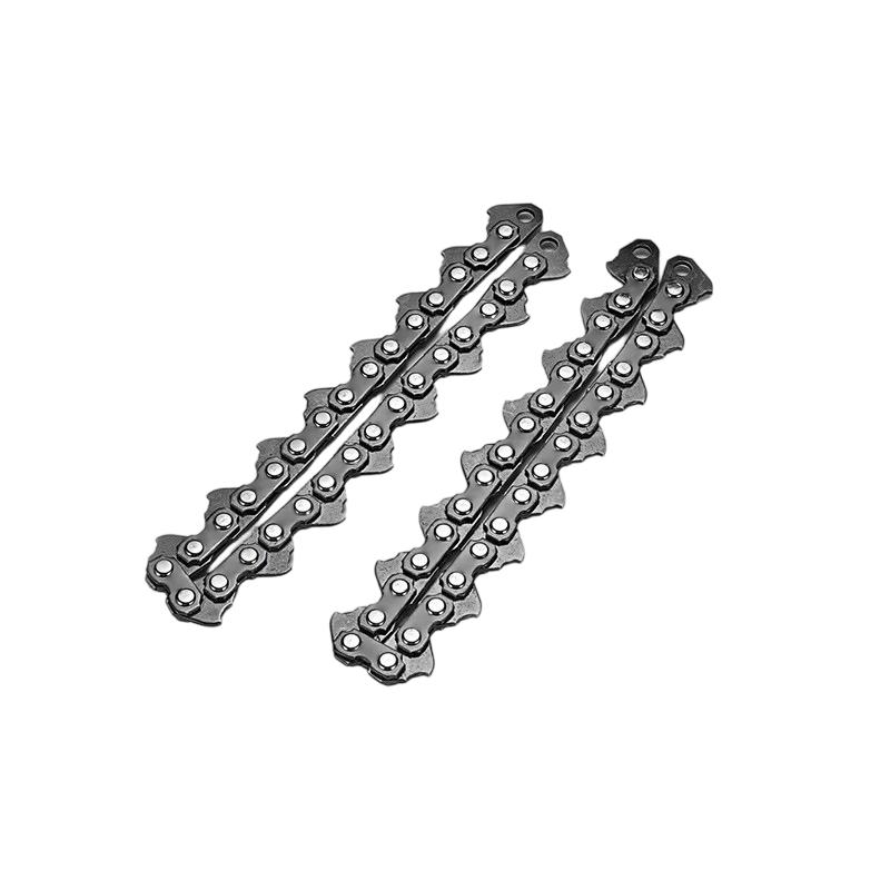 Replacement Grass Trimmer Chains Set of 2 Durable Steel Cutting Chains for Lawn Edger Brush Cutter Accessories Compatible with Various Models