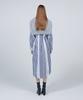 Meuameu [Essential] Side Pleated Stripe Shirt Dress