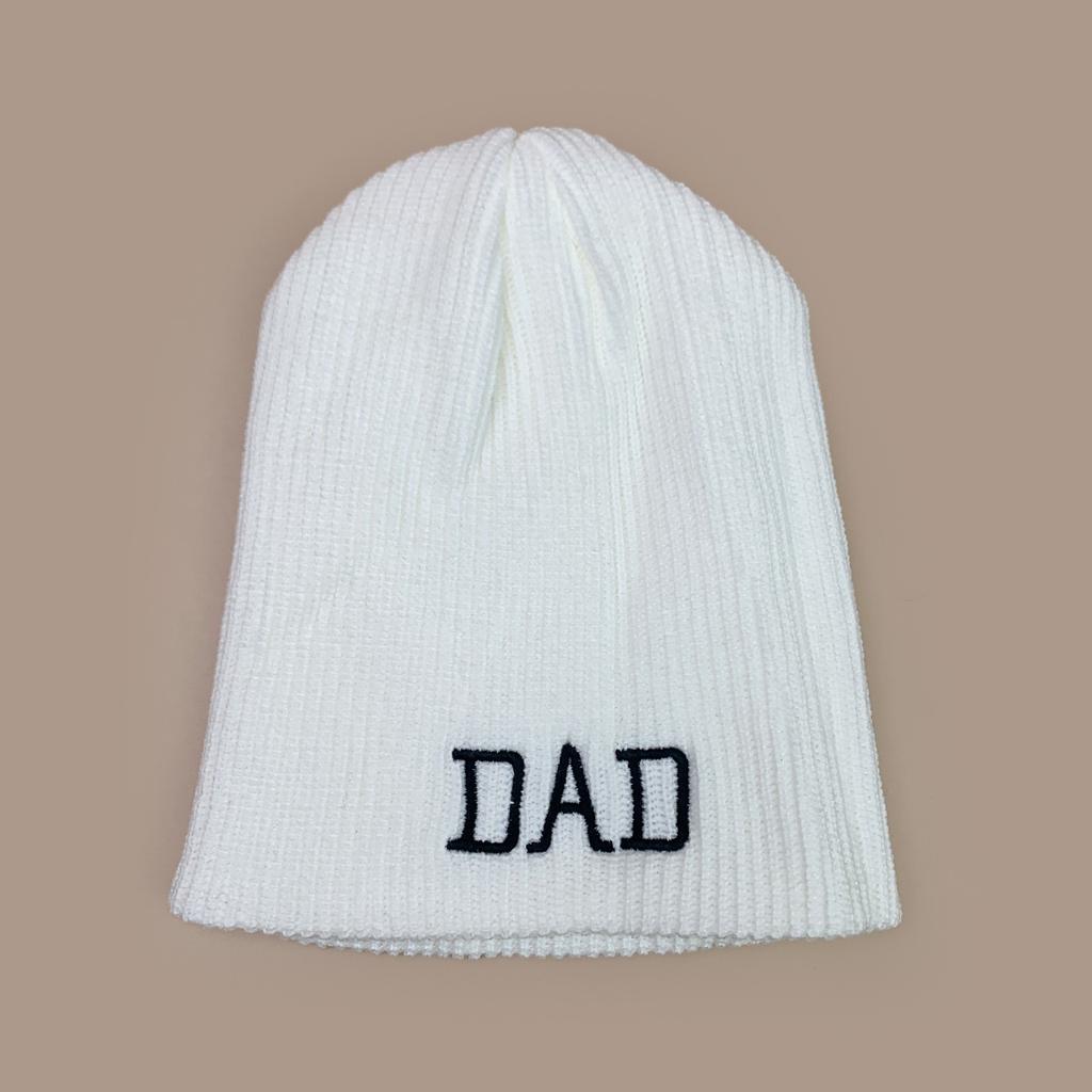 Autumn and Winter Design Simple Parents Letter Embroidery Knitted Hat Men and Women Warm Personality Cold Hat Pullover Hat