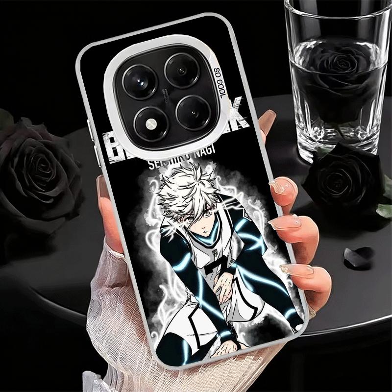 Blue L-Lock Nagi Seishiro Soft Phone Case for Samsung Galaxy S24 S25 FE S26 Edge S23 Ultra S22 Plus S21 + Shockproof Cover Back