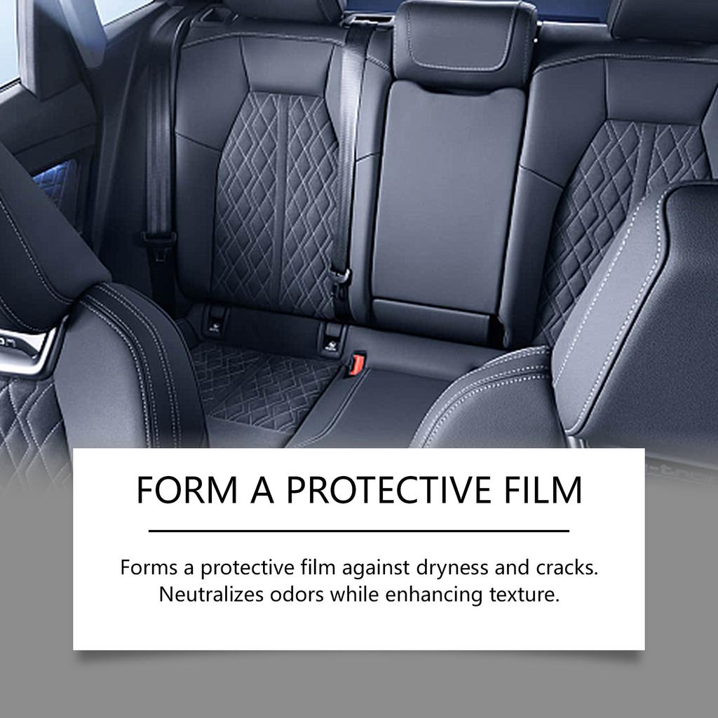 Professional Leather Conditioner and Restorer Deep Nourishing Prevents Cracking Odor Neutralize Protective Film Car Seat Care