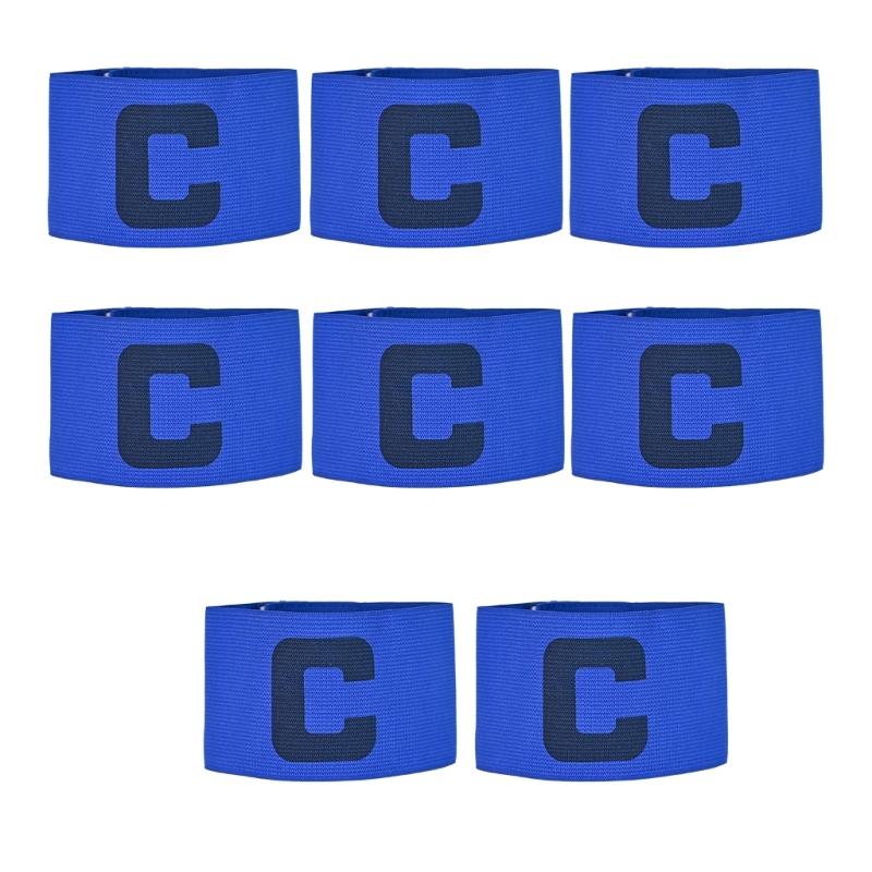 8 Pezzi Fascia da Capitano Elastica Regolabile, Fasce per Giocatori di Pallacanestro, Fasce da Capitano per Giocatori di Calcio per Adulti e Giovani