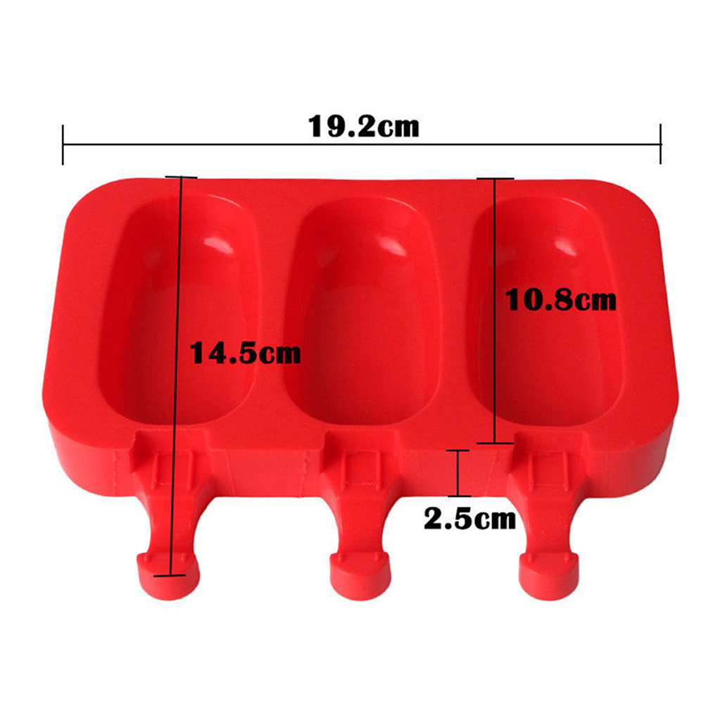 Silicone Ice Cream Jelly Lolly Pop Maker Mould Cake Bake Mold Kitchen