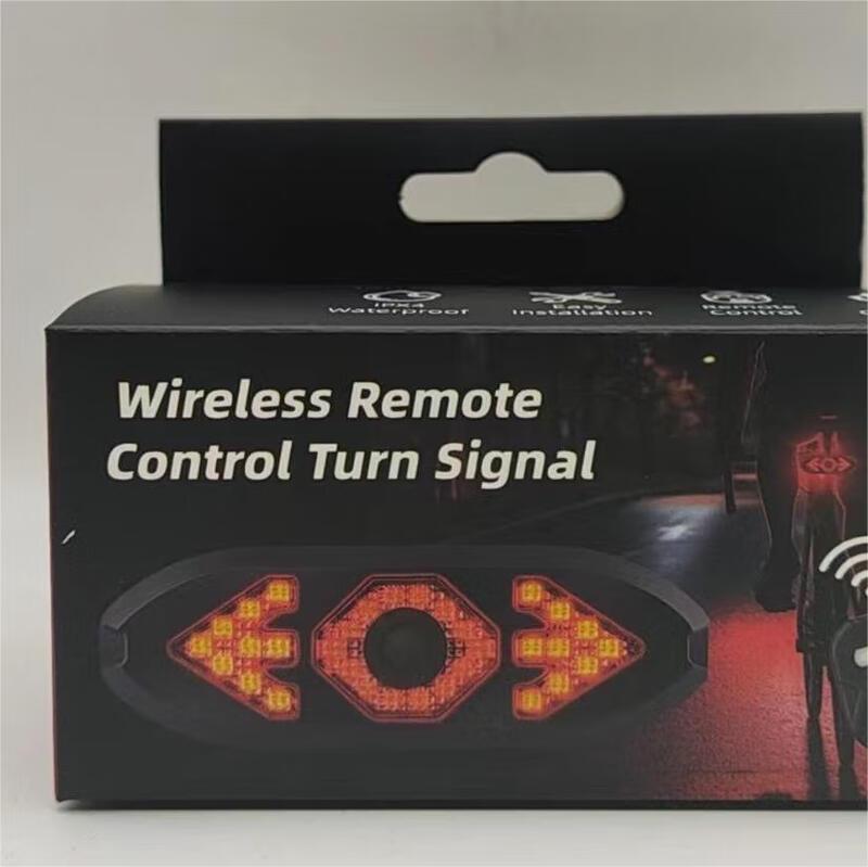 USB Rechargeable Bicycle Taillight with Remote Turn Signals & Horn