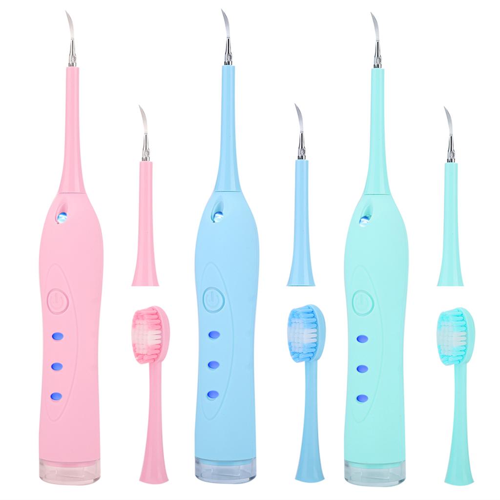3 Colors USB Electric Dental Scaler Calculus Vibration Plaque Tartar Removal Tooth Care