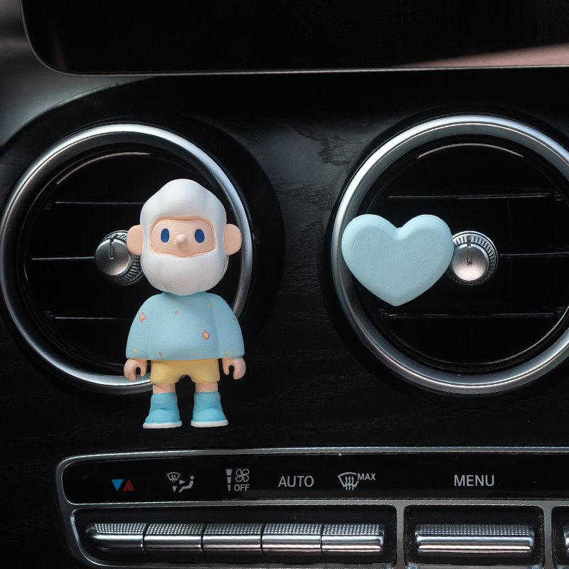 New Car Gift Car Perfume Fragrance Cute Cartoon Air Vent Decoration Car Aroma Diffuser Stone Car Interior Ornament Fragrance