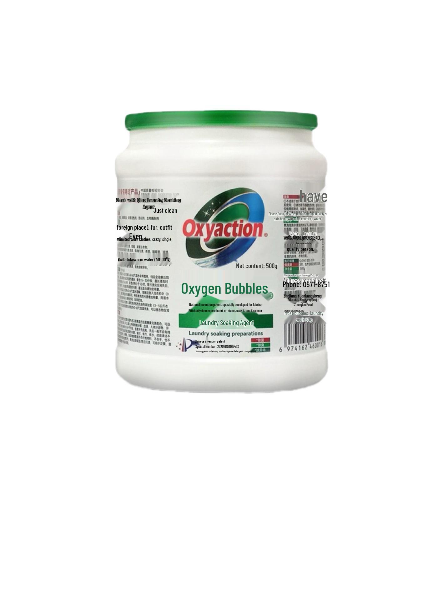 Fresh Oxygen Granules Laundry Detergent: Antibacterial, Stain-Removing, Disinfecting Powder