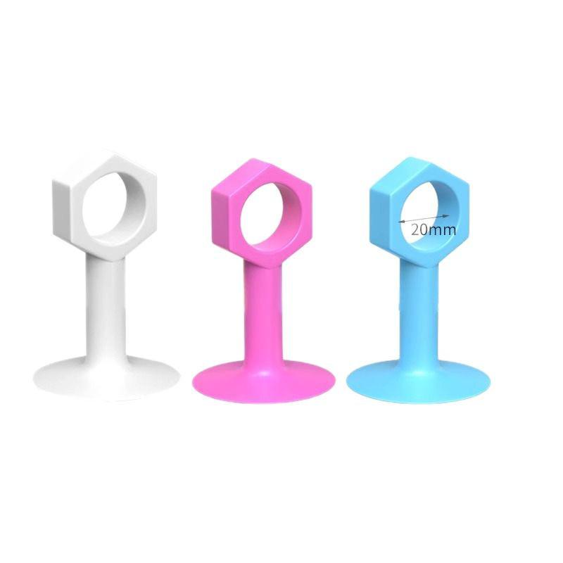 Punch-Free Silicone Door Stopper & Anti-Collision Pad