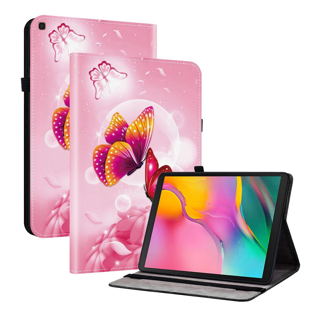 Tablet-Hülle aus PU-Leder für Samsung Galaxy Tab A 10.1 (2019)-11 Stile! Langlebig, mit 2 Ständerfächern, Stifthalter und Kartenfächern, flexibler TPU-Rückseite