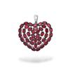 Pendentif Cœur en Pierre Précieuse Grenat: Collier Fait Main en Argent Sterling 925