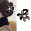 Exquisite Sparkling Diamond Hollow Flower Hair Clip Female 2024 New Hairpin High-End Back of Head Updo Shark Clip Headwear
