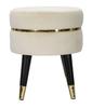 Stool Paris Beige Gold Ø 35X40.5 Cm