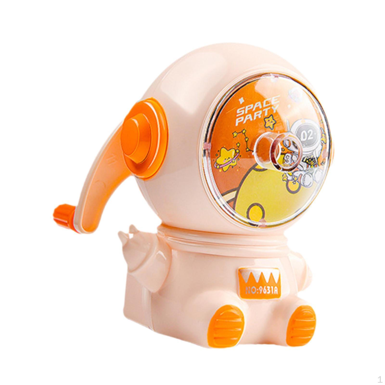 

Manual Pencil Sharpener Portable Cartoon for Classroom Office Home Blue Light Orange