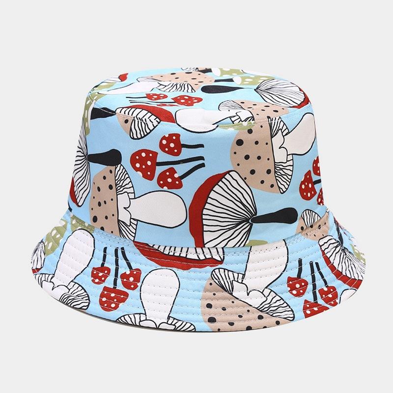 Colorful Print Bucket Hat Panama For Women And Men Outdoor Sunshade Fisherman Caps Summer Travel Beach Bob Foldable Basin Cap