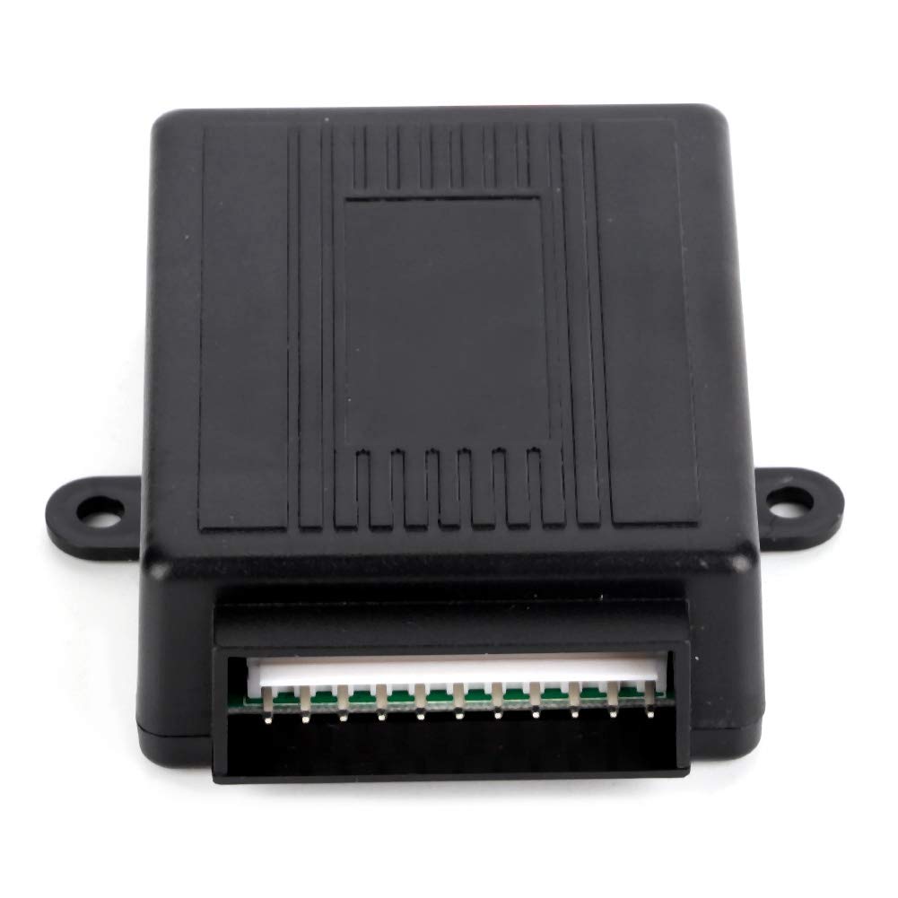 Keyless Entry Car Security System, Universal Car Alarm System, 3-Button Keyless Central Locking Remote Control Kit, Black