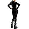 Catwoman Cosplay Costume With Digital Print For Halloween Parties