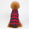 New pet clothes dog plaid lining two legs teddy bommy French bucket shirt clothing British style dog shirt
