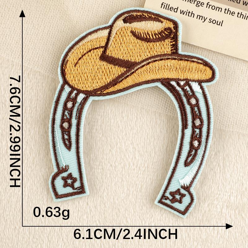Dooku Original Western Cowboy Stickaufnäher für Schuhe & Bekleidungszubehör