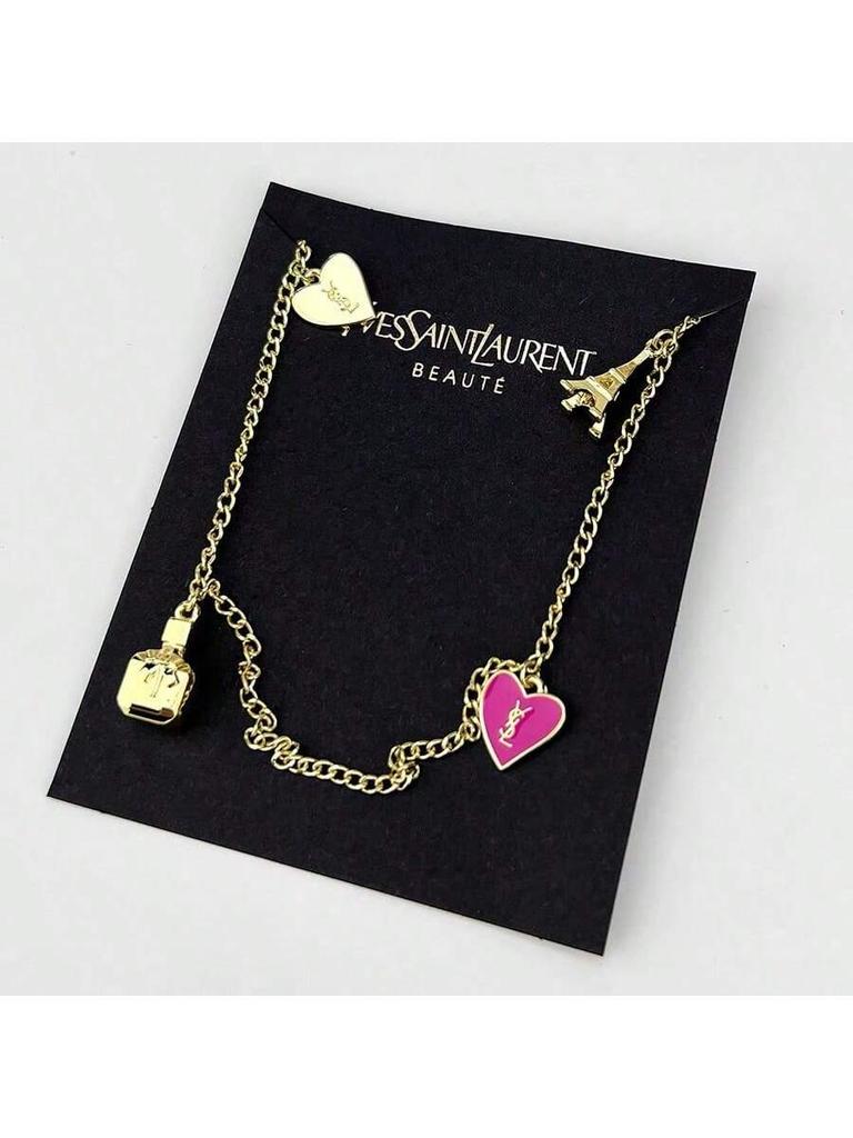 YSL Women's Phone Charm and Key Chain, Sweet and Cute, Exquisite and High-end, Suitable for Daily Use and As a Gift.