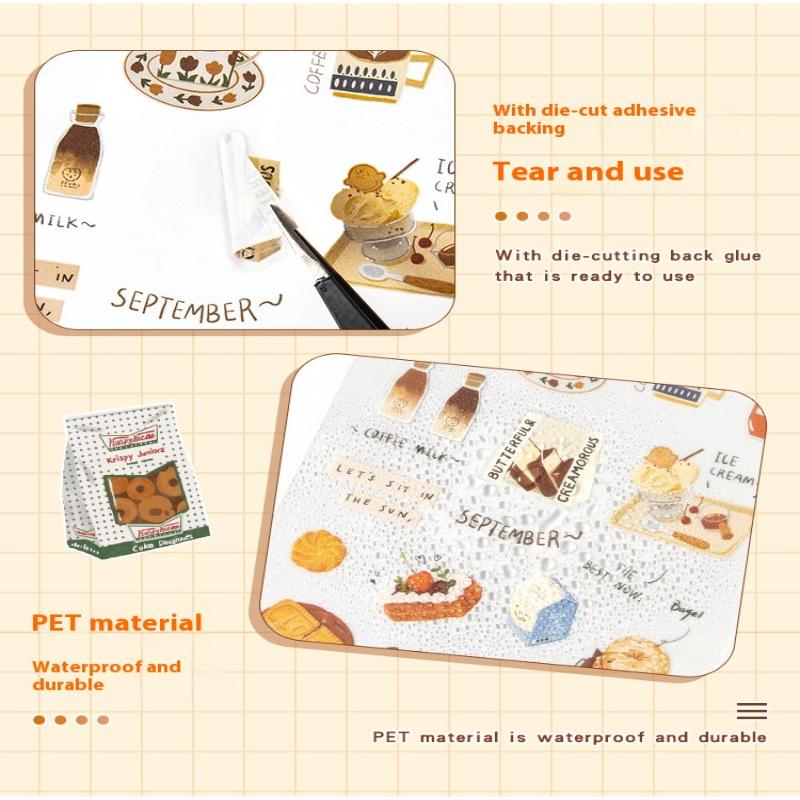 6Pcs Love Letter Planner Stickers - Cute Pet Waterproof  Stickers For Diy Crafts,Journal,Scrapbook, Water Bottles,Laptops