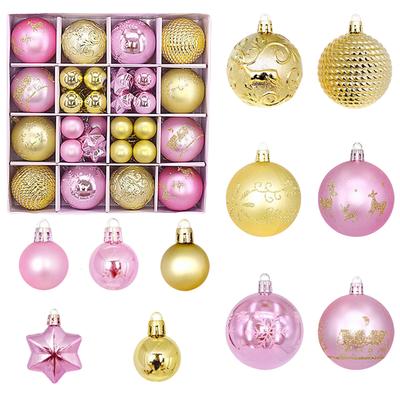 44Pcs 3/6CM Christmas Ball Christmas Tree Decoration Ornaments for Home Decor Halloween New Year Navidad Pendant Ball Accessory