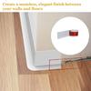 Peels And Stick Flexible Wall Trim Baseboard 6M Length Waterproof PVC Skirting Line Border For Living Room Bedroom Office