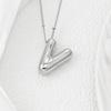 Smooth Chunky Bubble Initial letter Pendant Necklace Women Personality Jewelry Gold Balloon 26 Letter Necklaces