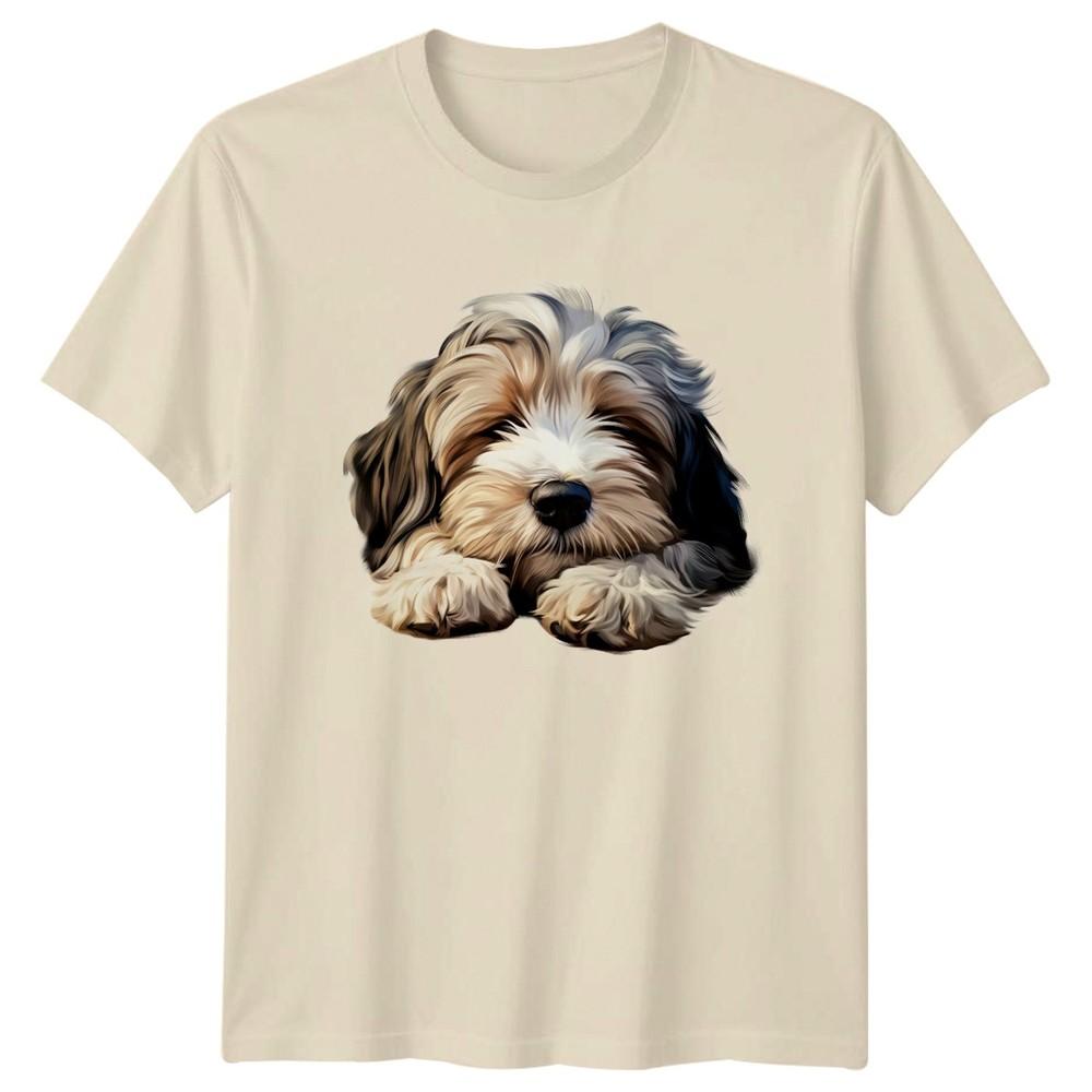 Fluffy Dog Animals Dogs Unisexs TShirt Unisexs Tee Graphic Unisex Top Pet Design