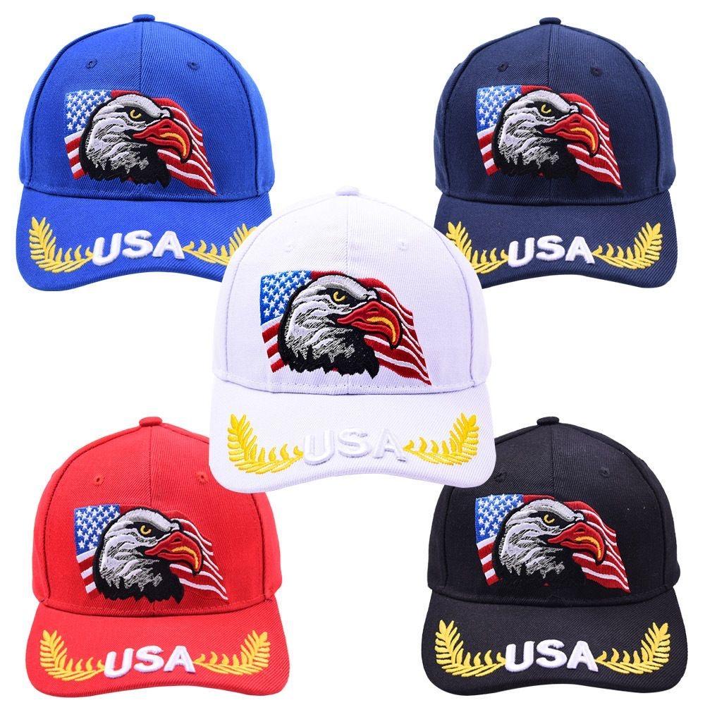 Hot Sale Unisex Baseball Cap 3D USA Eagle Embroidery Cap Men And Women Outdoor Sports Hats