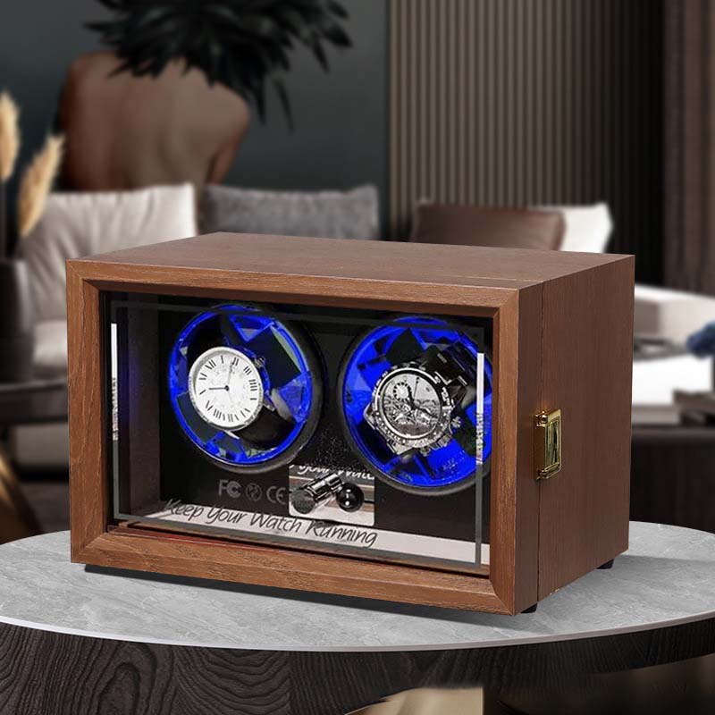 Black walnut single table vertical automatic mechanical watch watch shaker electric watch box meter shaker unisex