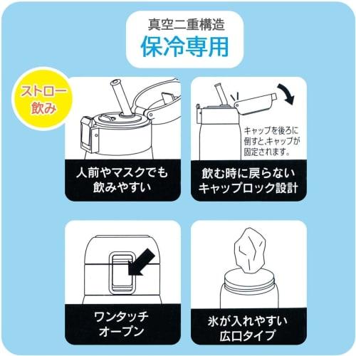 Skater 350ml Stainless Steel Water Bottle with Straw, Insulated, One-Touch Open, Studio Ghibli Design, My Neighbor Totoro, STOT3ST-A