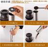 Ohka Direct Mail 5th Generation Coffee Mill, Manual, Mini Stainless Steel Coffee Mill, Rust Proof, Ceramic Coffee Bean Mill