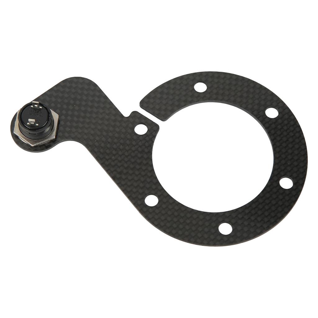 Steering Wheel Horn Button 6 Hole Carbon Fiber Comfortable Touch Sensitive Replacement For MOMO Green