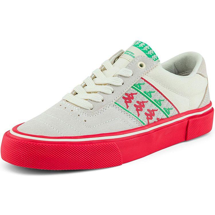Kappa Canvas Casual Comfortable Breathable Lightweight Durable Non-Slip Low-Top Skate Shoes Unisex Sneaker White K0BY5CS11P-024